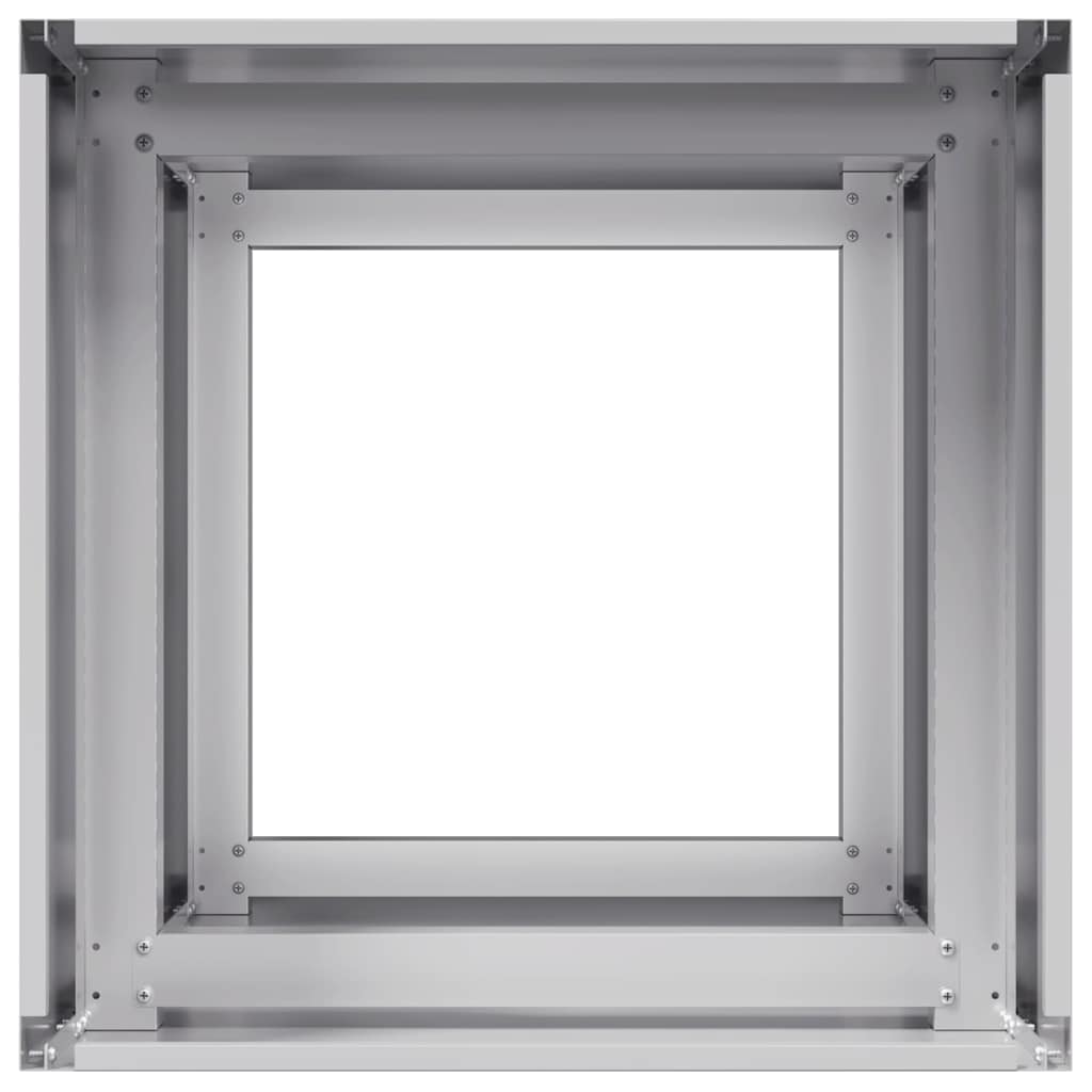 vidaXL Planter 40x40x80 cm Galvanised Steel 5