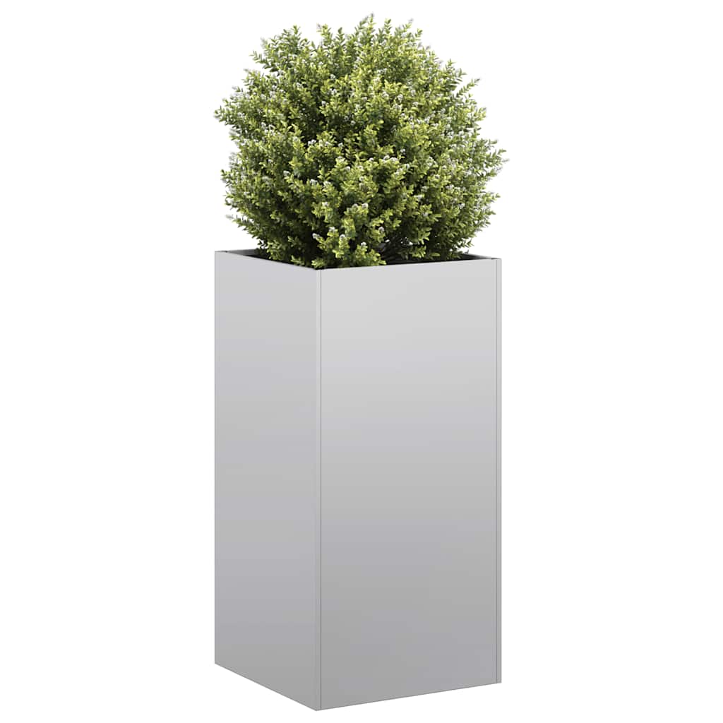 vidaXL Planter 40x40x80 cm Galvanised Steel 1