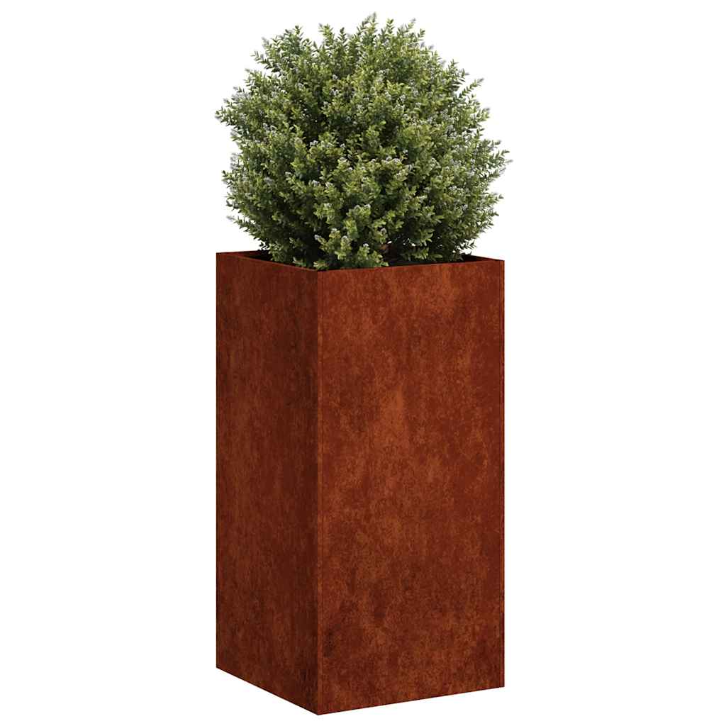 vidaXL Garden Planter Rusty 40 x 40 x 80 cm 3