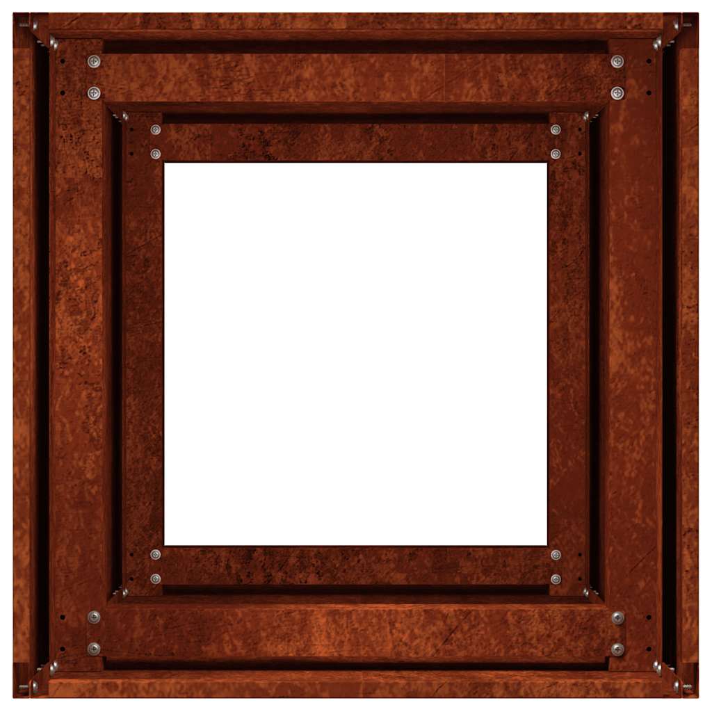 vidaXL Garden Planter Rusty 40 x 40 x 80 cm 6