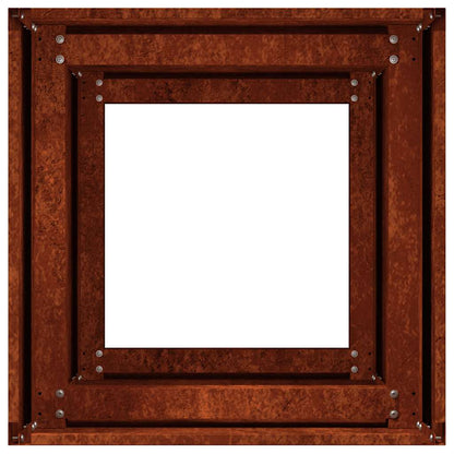 vidaXL Garden Planter Rusty 40 x 40 x 80 cm 6