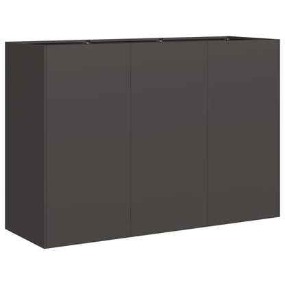 Planter 120x40x80 cm Cold-rolled Steel Black