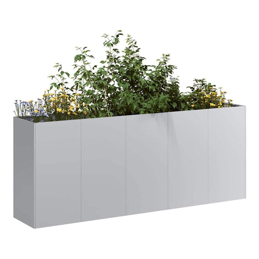 Planter 200x40x80 cm Cold-rolled Steel Galvanised steel