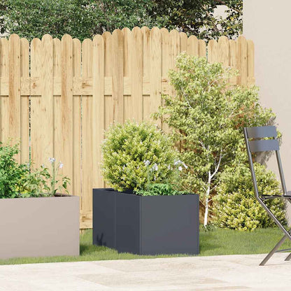 vidaXL Planter Anthracite 40x80x40 cm Cold-rolled Steel 3