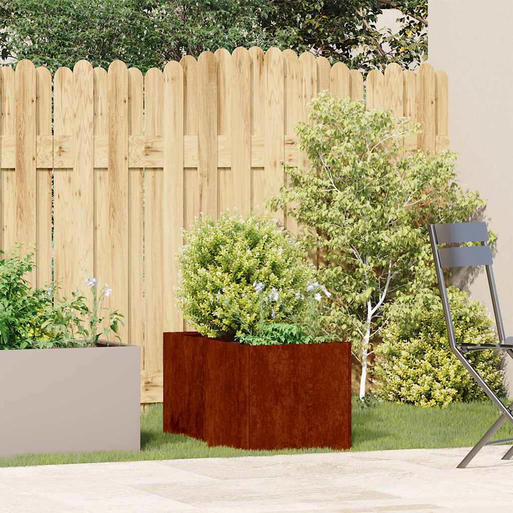 vidaXL Garden Planter Rusty 40 x 80 x 40 cm 1