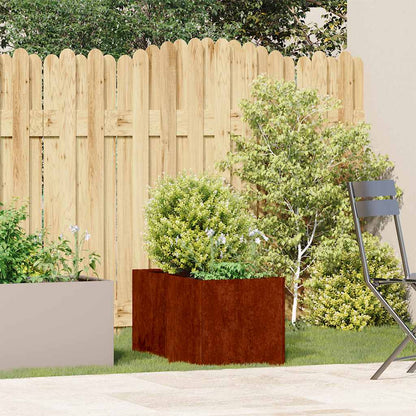 vidaXL Garden Planter Rusty 40 x 80 x 40 cm 1