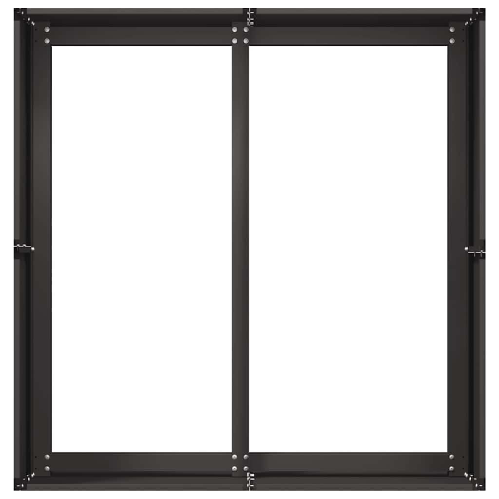 vidaXL Planter Black 80x80x40 cm Cold-rolled Steel 5