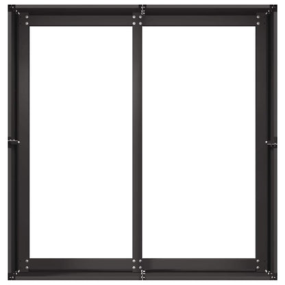 vidaXL Planter Black 80x80x40 cm Cold-rolled Steel 5