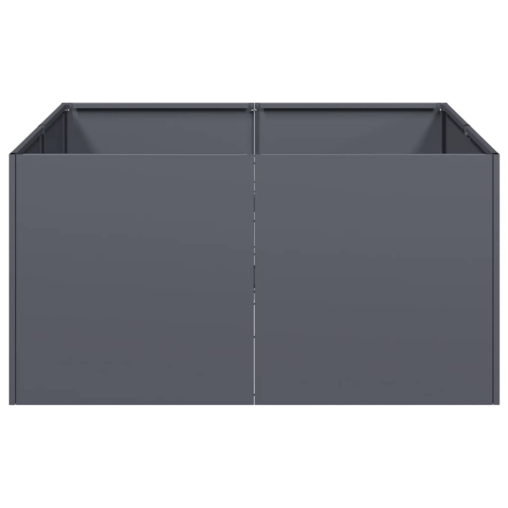 vidaXL Planter Anthracite 80x80x40 cm Cold-rolled Steel 4