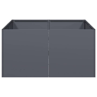 vidaXL Planter Anthracite 80x80x40 cm Cold-rolled Steel 4