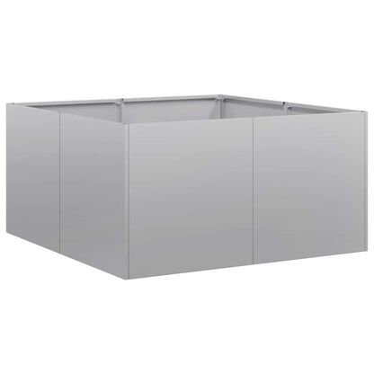 vidaXL Planter 80x80x40 cm Galvanised Steel 2