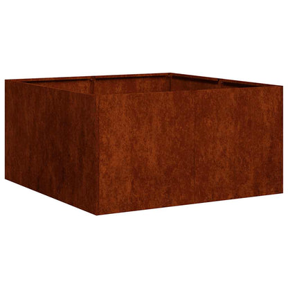 vidaXL Garden Planter Rusty 80 x 80 x 40 cm 2