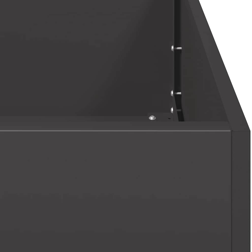 vidaXL Planter Black 120x80x40 cm Steel 6