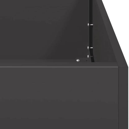 vidaXL Planter Black 120x80x40 cm Steel 6