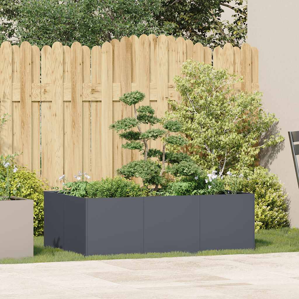 vidaXL Planter Anthracite 120x80x40 cm Steel 3