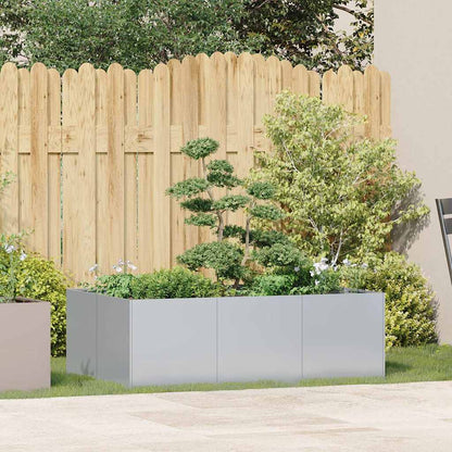 vidaXL Planter 120x80x40 cm Galvanised Steel 3