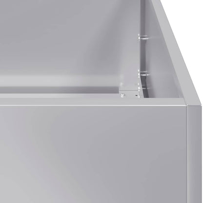 vidaXL Planter 120x80x40 cm Galvanised Steel 6
