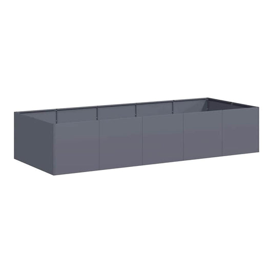Planter 200x80x40 cm Steel Anthracite