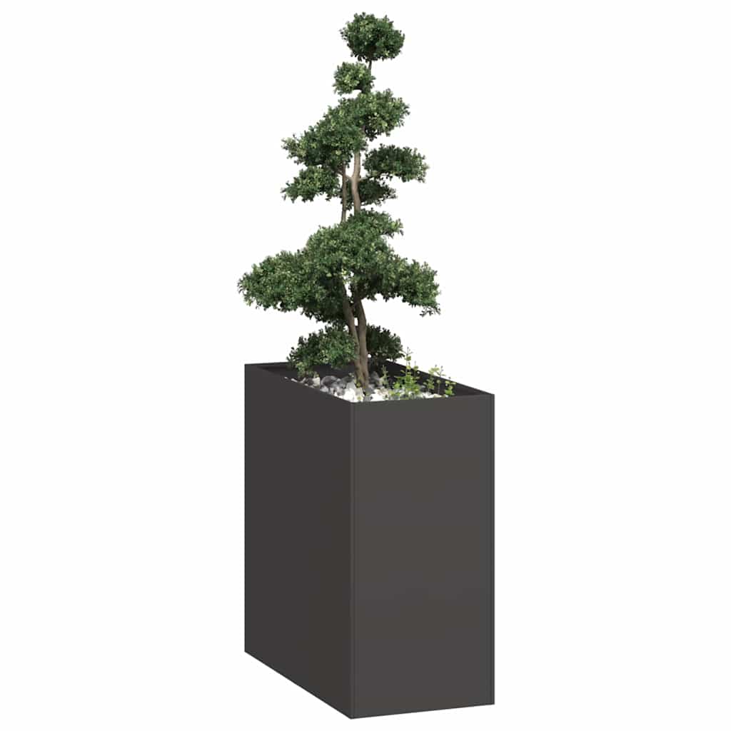 vidaXL Planter Steel Depth 80 cm Height 80 cm
