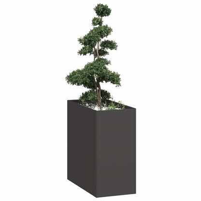 vidaXL Planter Steel Depth 80 cm Height 80 cm