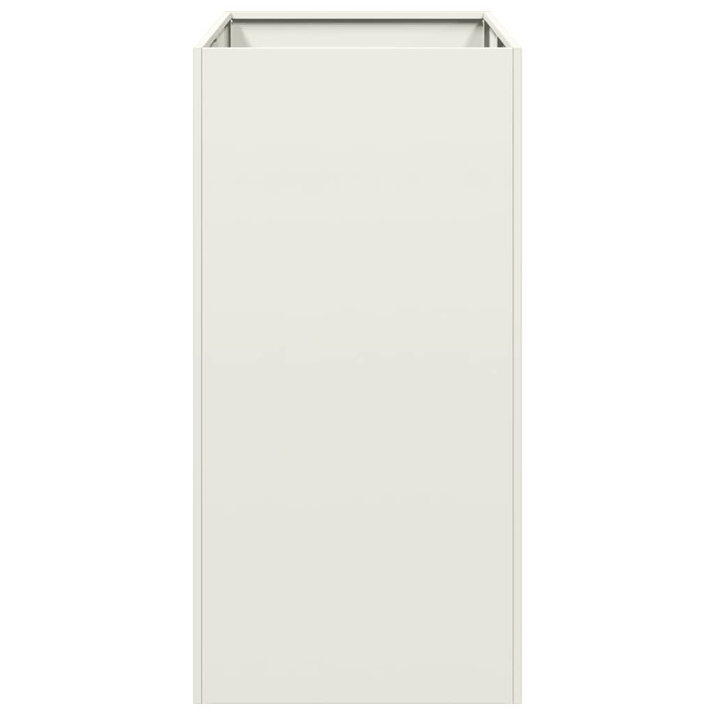 vidaXL Planter White 40x80x80 cm Steel 4