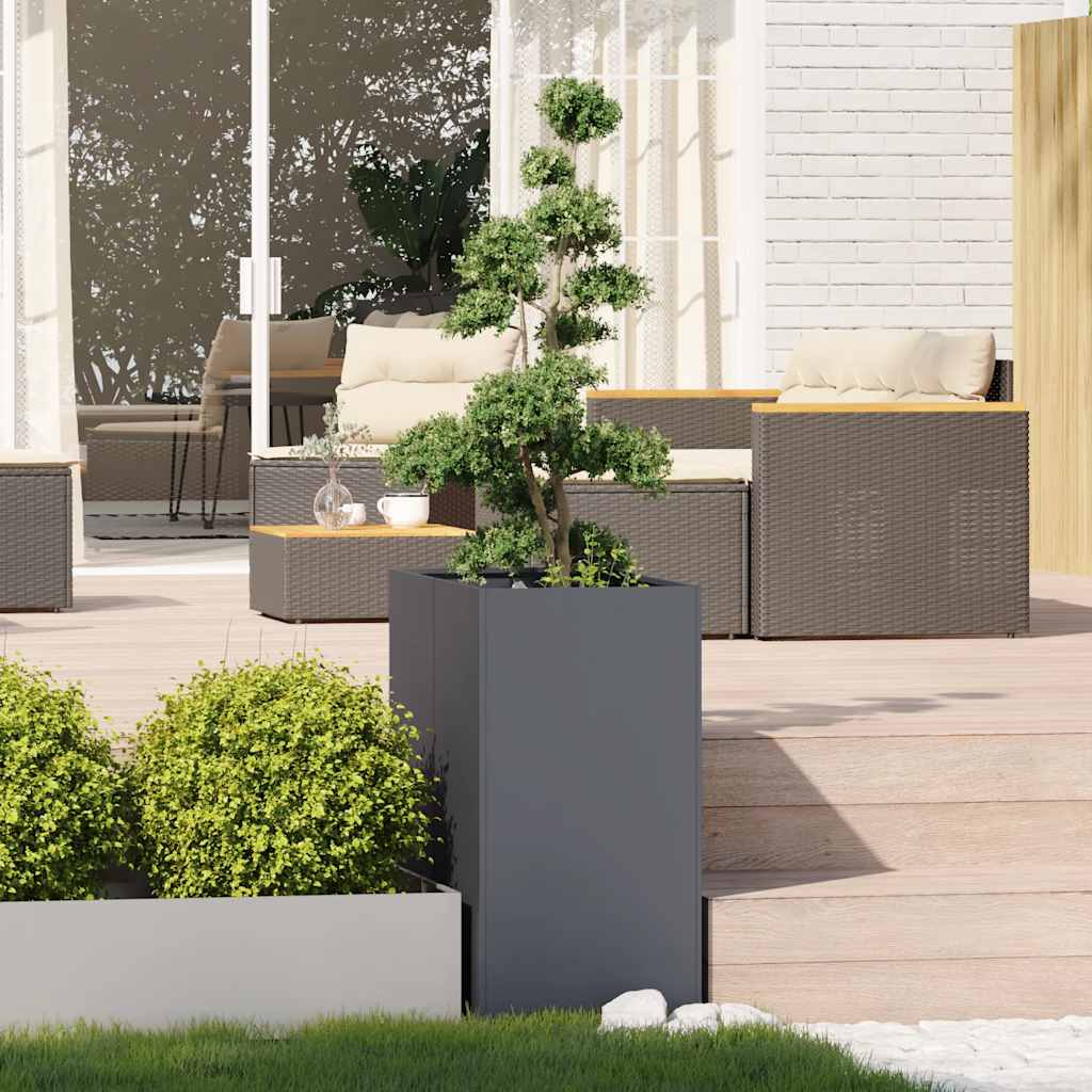 vidaXL Planter Anthracite 40x80x80 cm Steel 3
