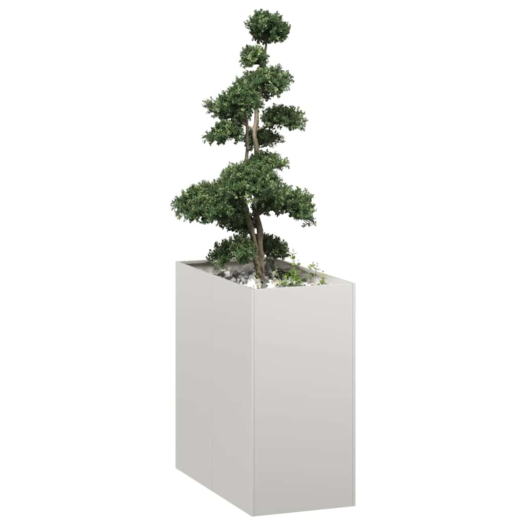vidaXL Planter Steel Depth 80 cm Height 80 cm