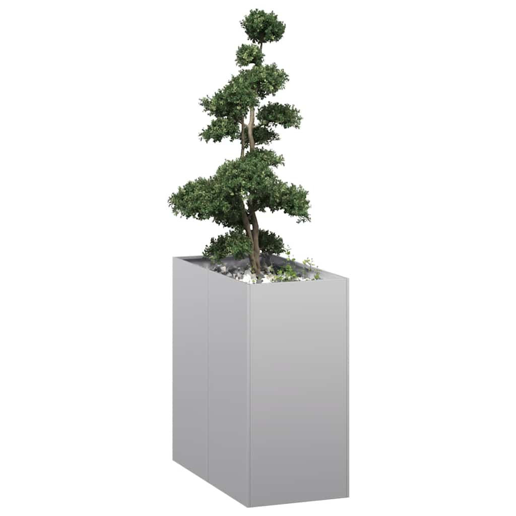 Planter Steel Depth 80 cm Height 80 cm Galvanised steel
