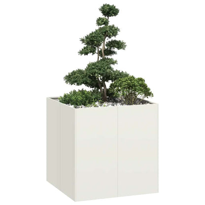 vidaXL Planter Steel Depth 80 cm Height 80 cm