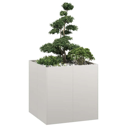 vidaXL Planter Steel Depth 80 cm Height 80 cm