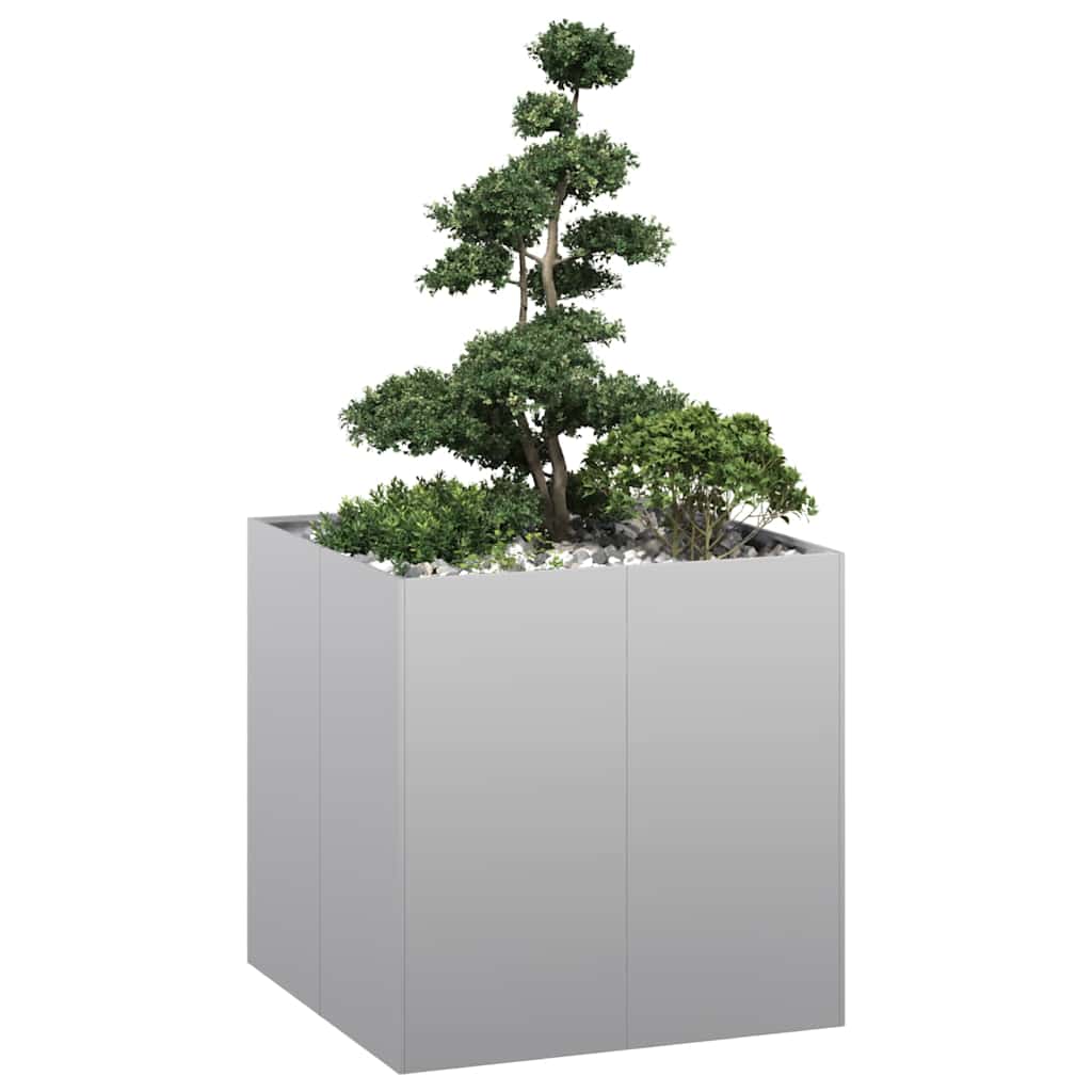 vidaXL Planter Steel Depth 80 cm Height 80 cm