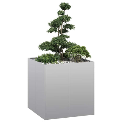 vidaXL Planter Steel Depth 80 cm Height 80 cm