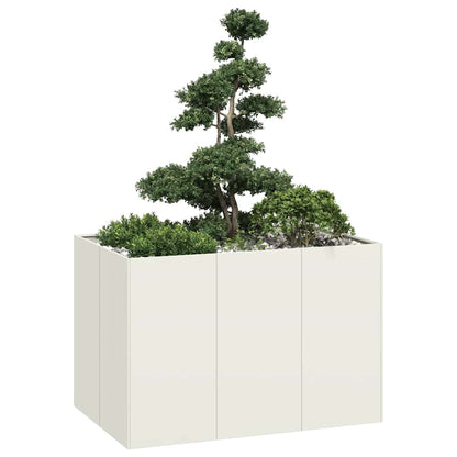 vidaXL Planter Steel Depth 80 cm Height 80 cm
