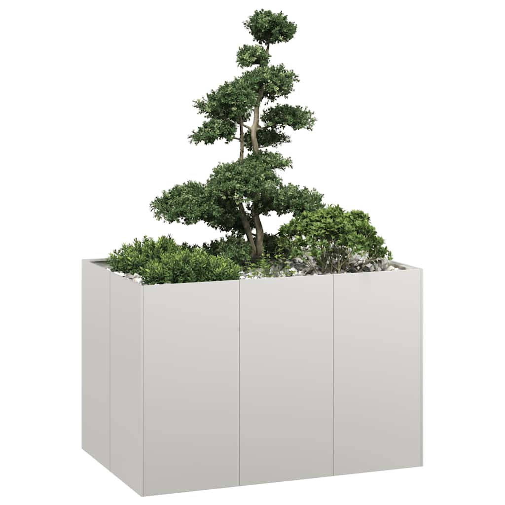 vidaXL Planter Steel Depth 80 cm Height 80 cm