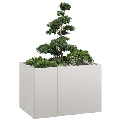 vidaXL Planter Steel Depth 80 cm Height 80 cm