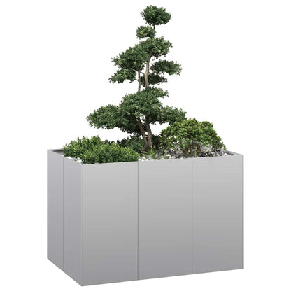 vidaXL Planter Steel Depth 80 cm Height 80 cm