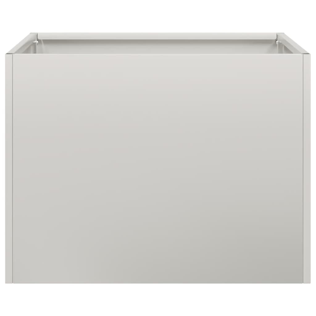 vidaXL Planter 40x40x30 cm Stainless Steel 3