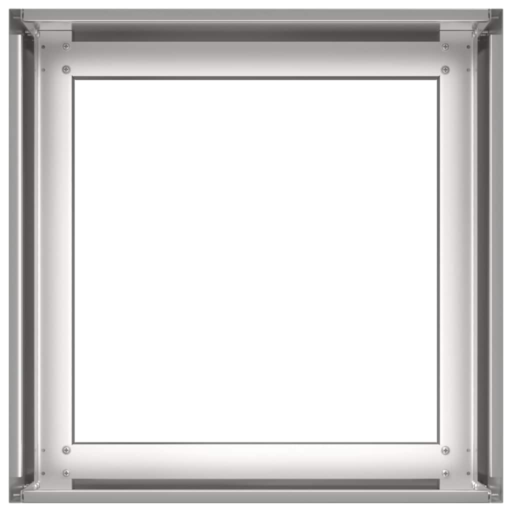 vidaXL Planter 40x40x30 cm Stainless Steel 4