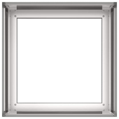 vidaXL Planter 40x40x30 cm Stainless Steel 4