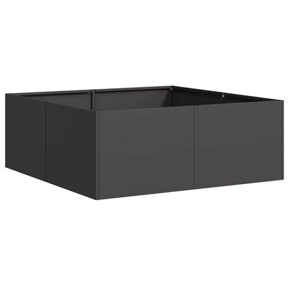 vidaXL Planter Black 80x80x30 cm Steel 2