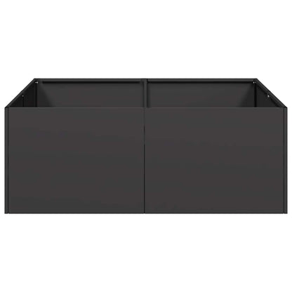 vidaXL Planter Black 80x80x30 cm Steel 4