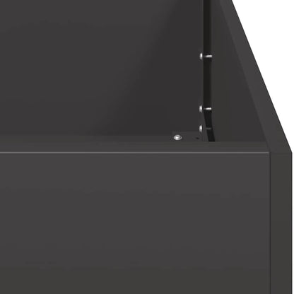 vidaXL Planter Black 80x80x30 cm Steel 6