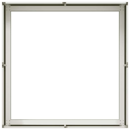 vidaXL Planter White 80x80x30 cm Steel 5