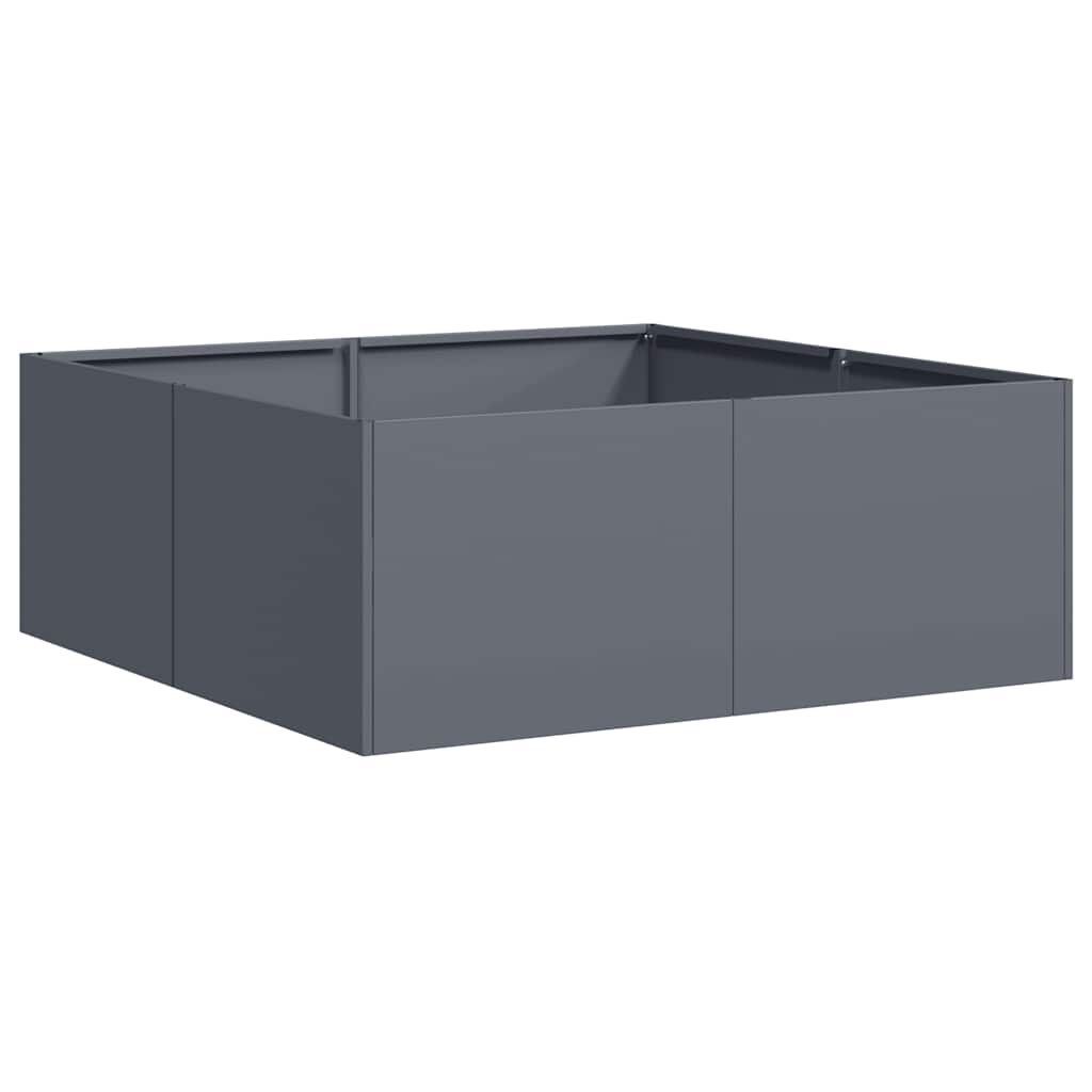 vidaXL Planter Anthracite 80x80x30 cm Steel 2