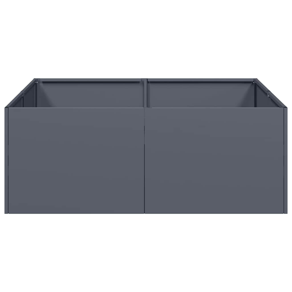 vidaXL Planter Anthracite 80x80x30 cm Steel 3