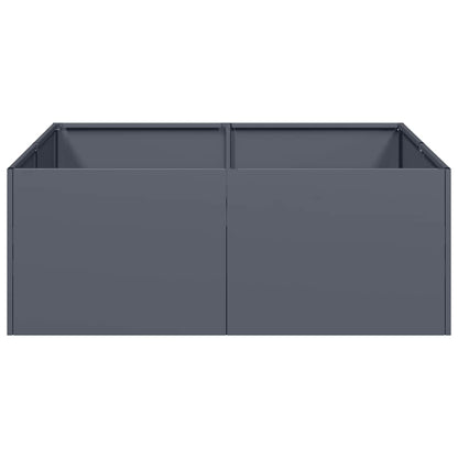 vidaXL Planter Anthracite 80x80x30 cm Steel 3