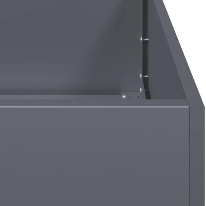 vidaXL Planter Anthracite 80x80x30 cm Steel 5