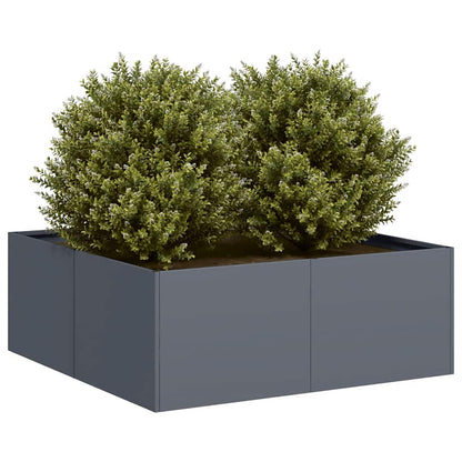 vidaXL Planter Anthracite 80x80x30 cm Steel 1
