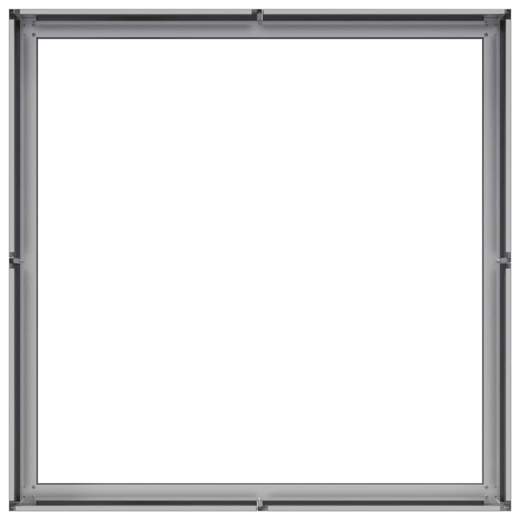 vidaXL Planter 100x100x30 cm Galvanised Steel 5