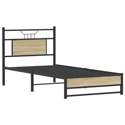 vidaXL Bed Frame without Mattress Sonoma Oak 80x200 cm Engineered Wood 3